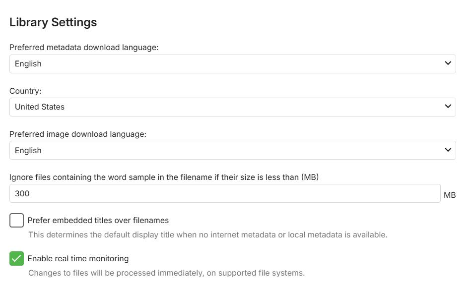 set Language and country and Enable real-time monitoring