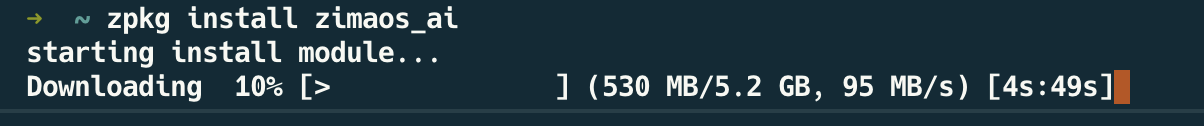 install ZimaOS AI Module