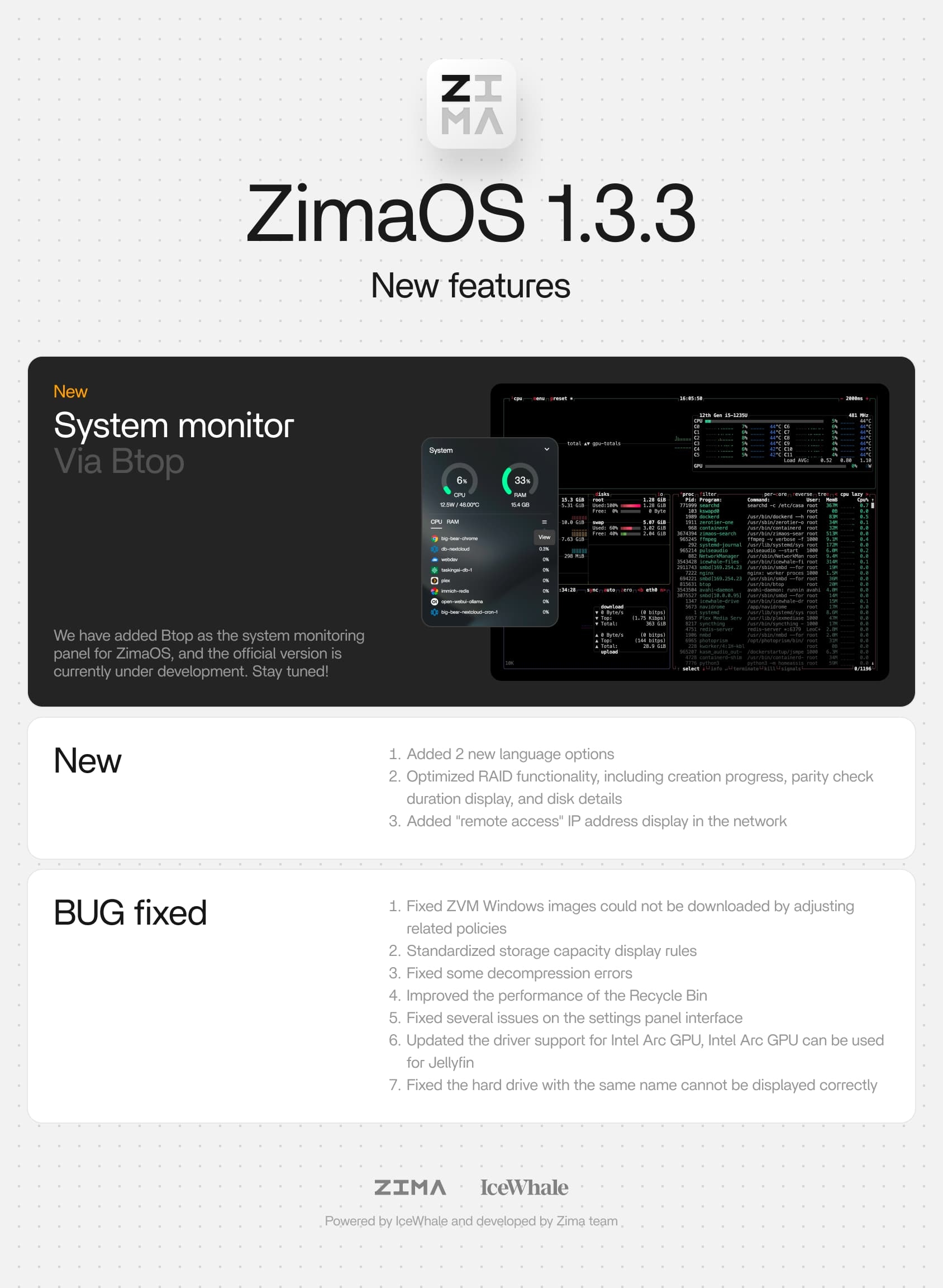 zimaos 1.3.3