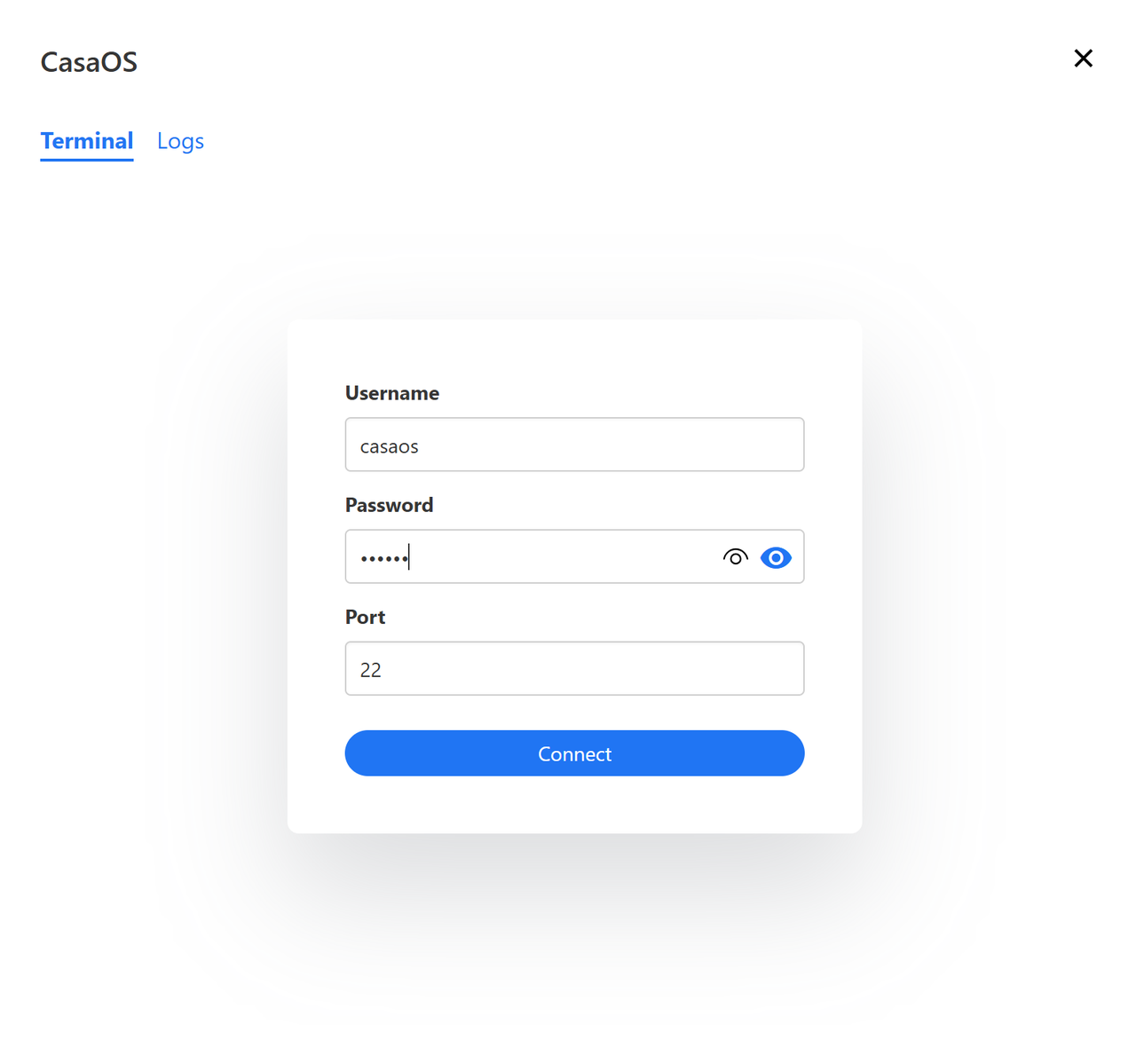 Login Terminal