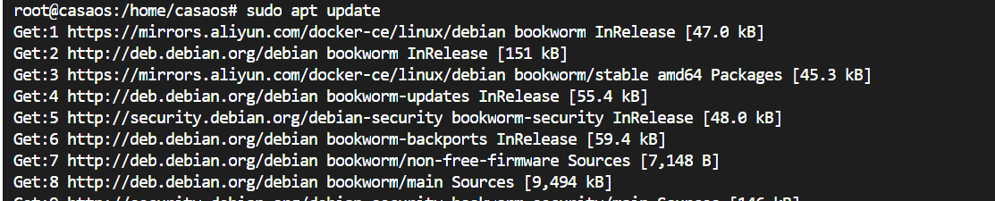 apt update