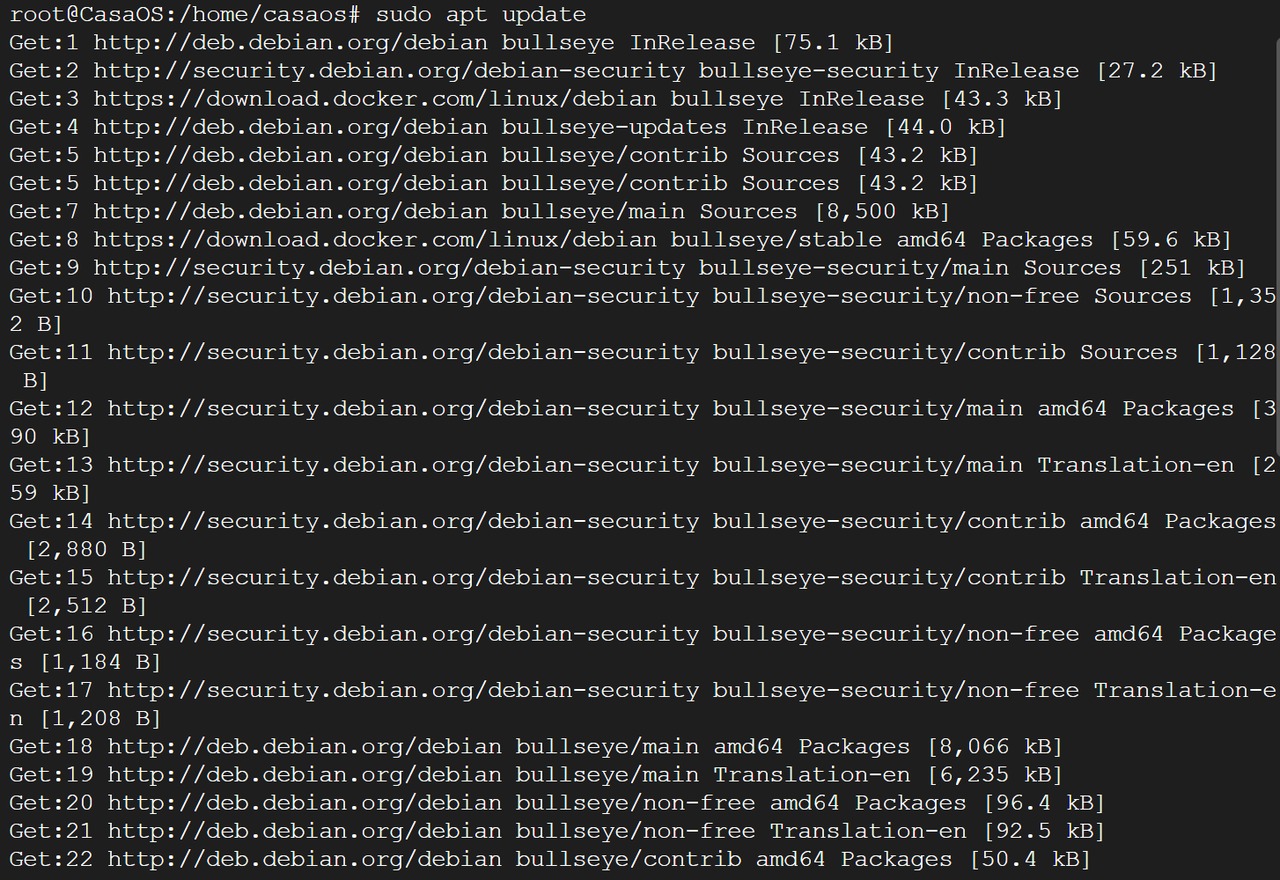 apt update