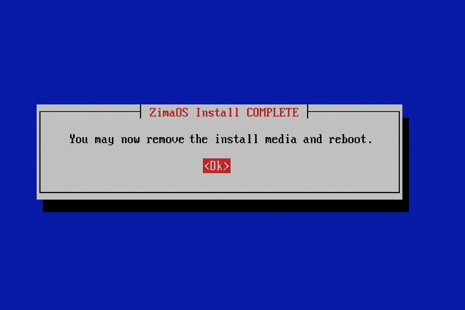 remove the flash device and reboot