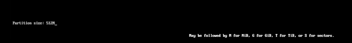 输入 512M