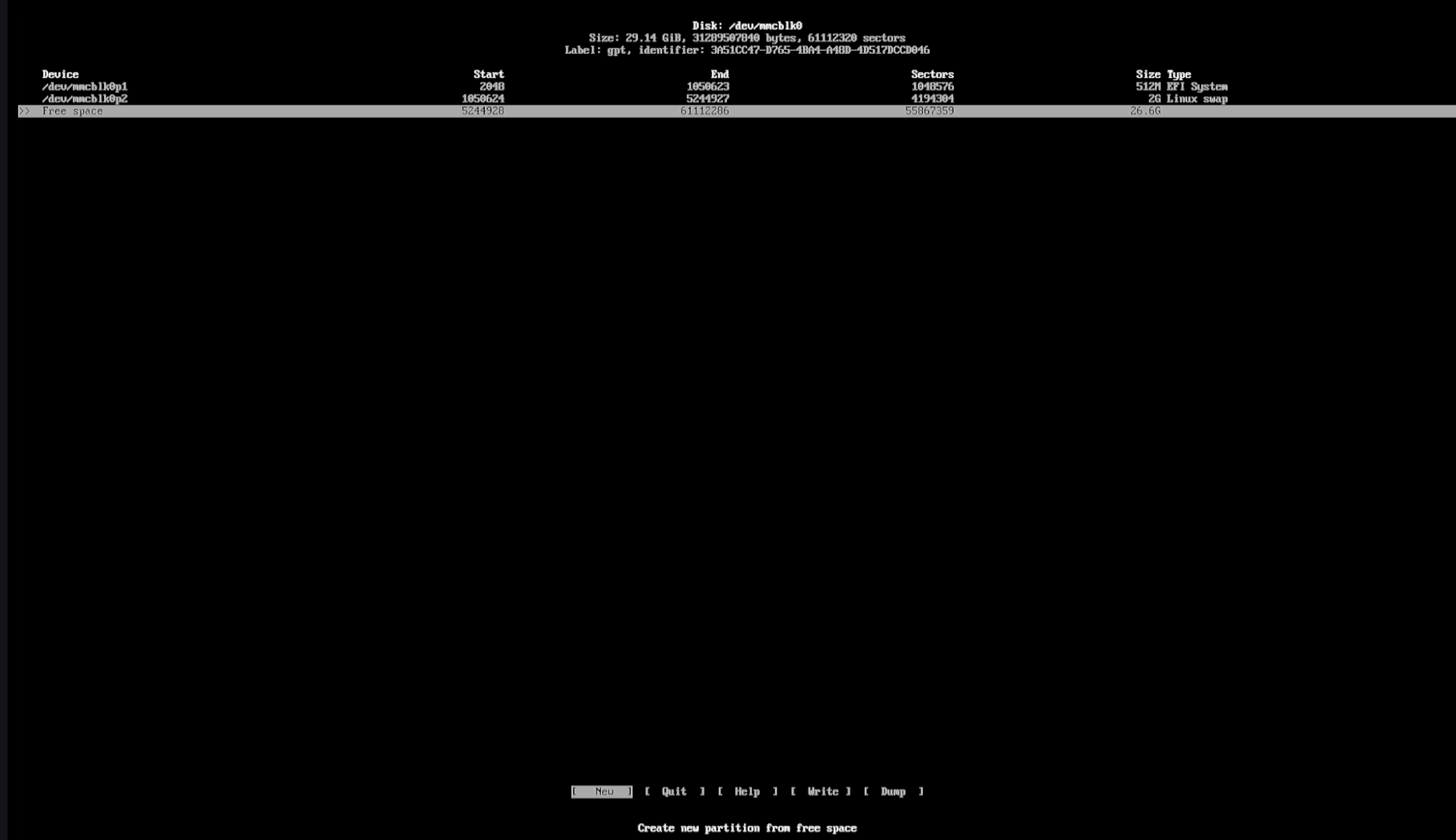 
Select the 3rd partition (Root).
