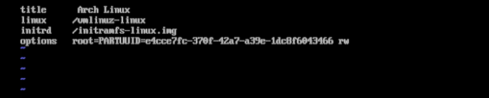 arch.conf example