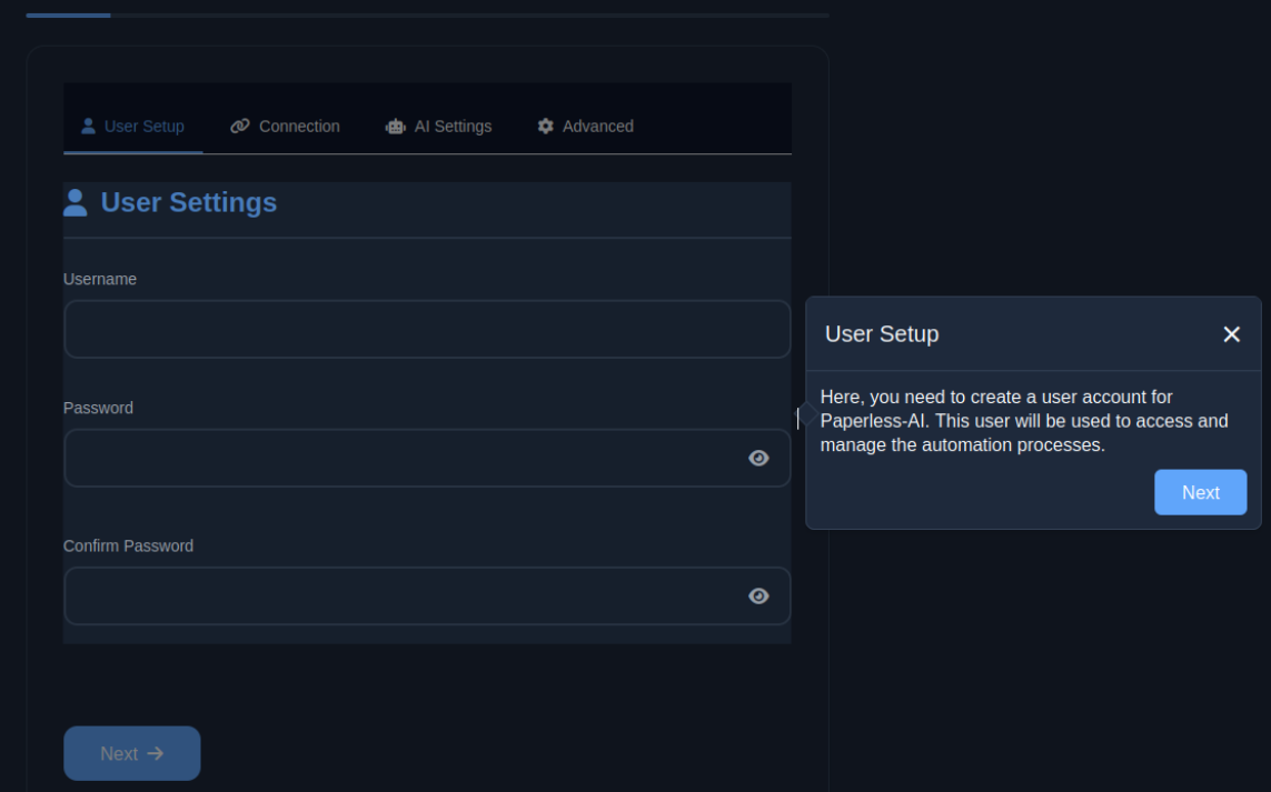 Crear una cuenta de administrador