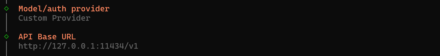 Base URL input field