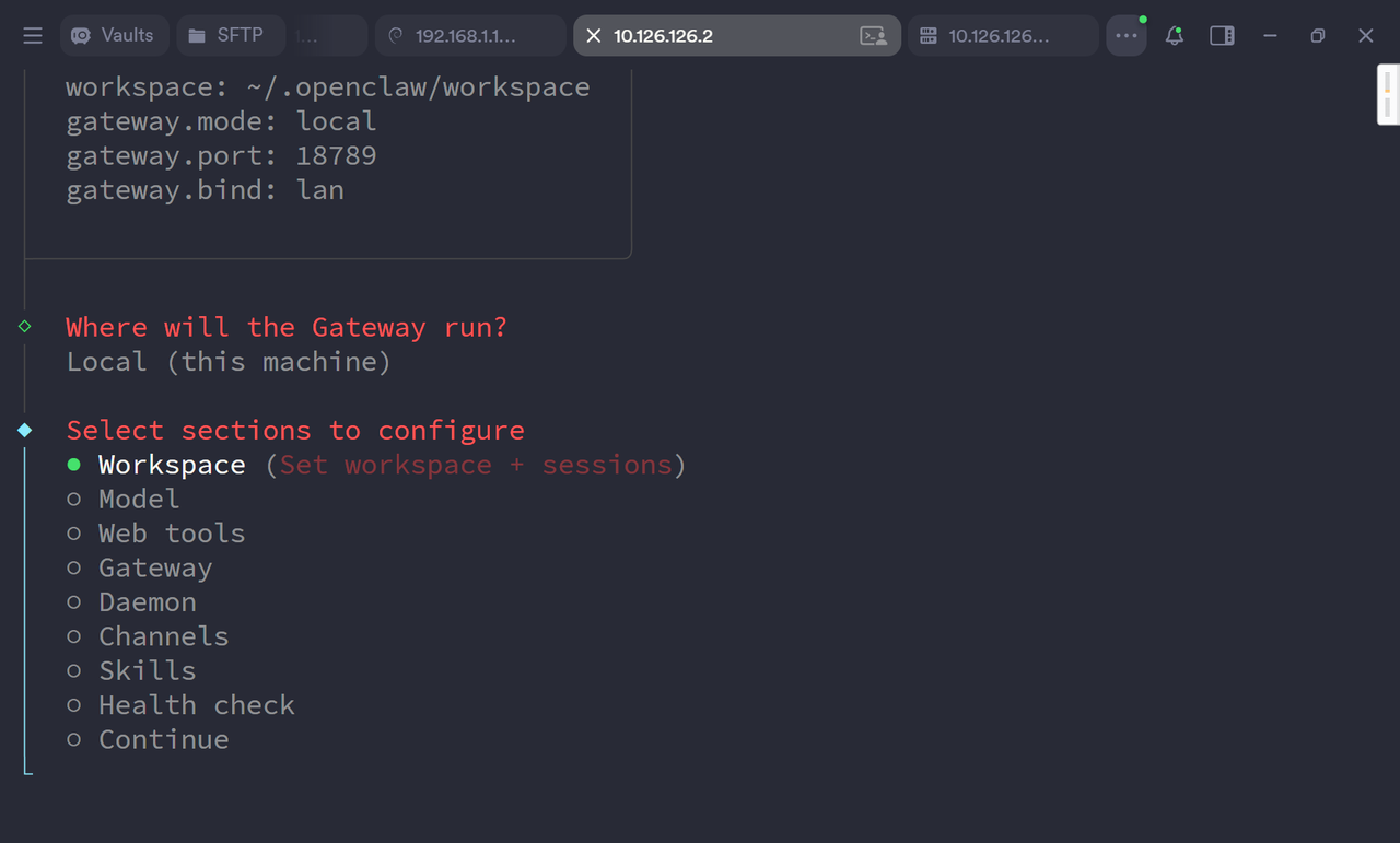 Continue (Done) option highlighted