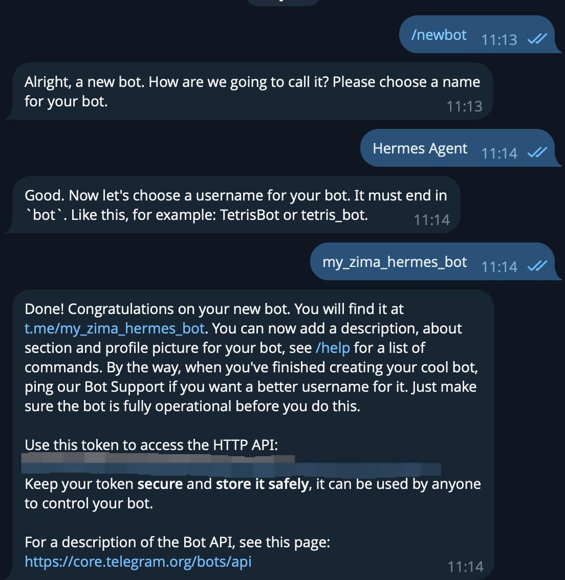 Telegram:通过 BotFather 创建机器人