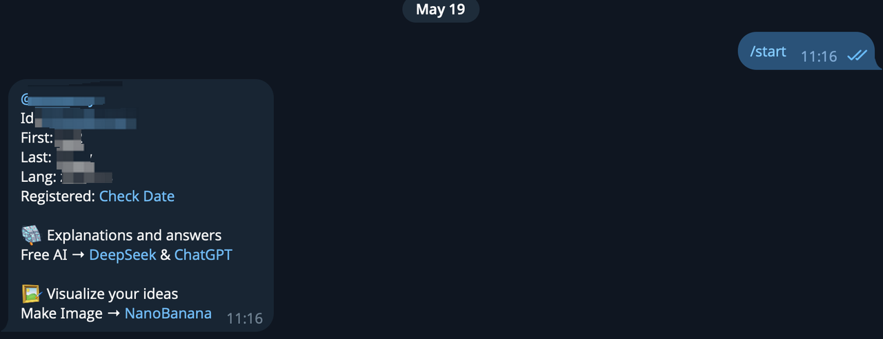 Telegram:获取 User ID